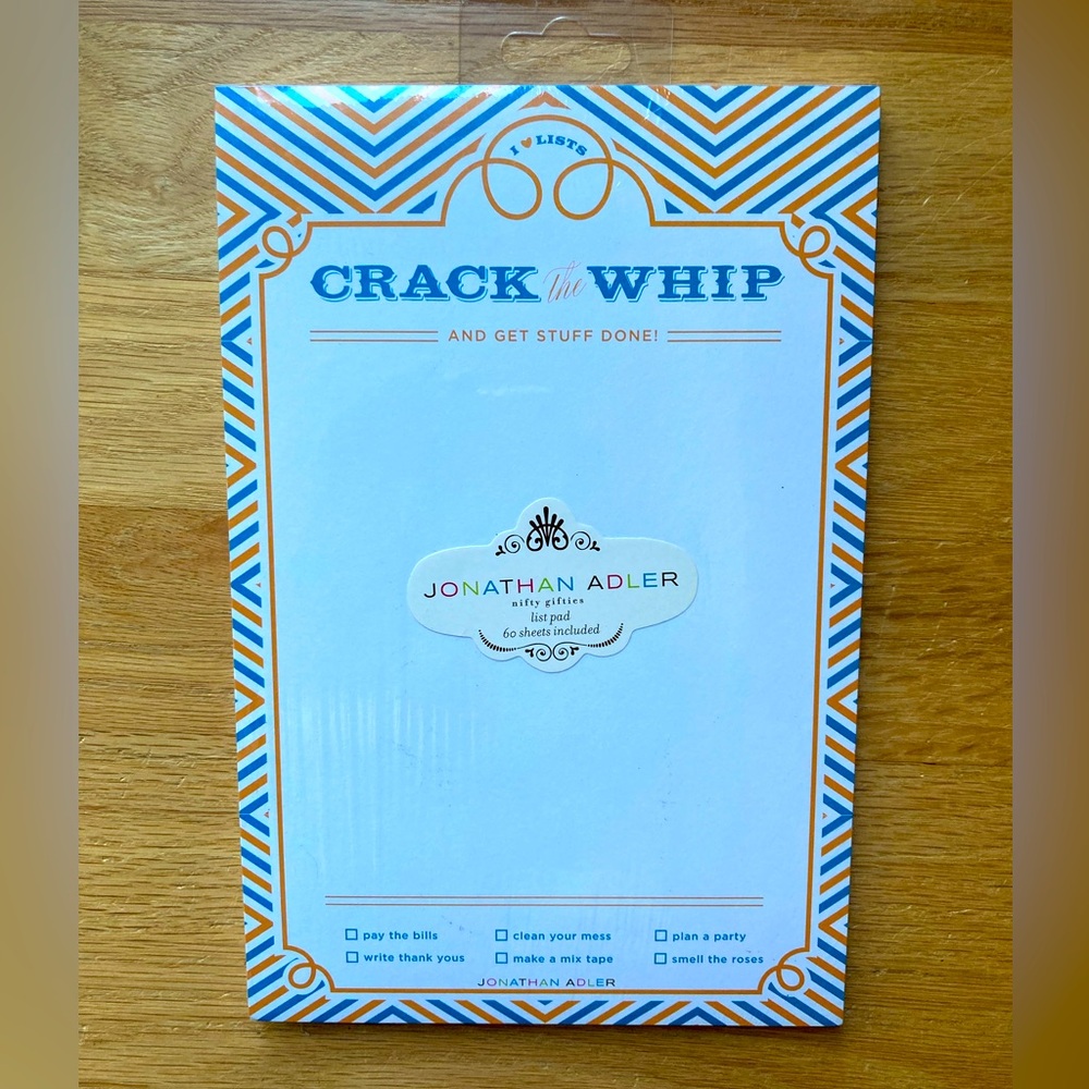 NIP - Two (2) Jonathan Alder Crack the Whip To Do List